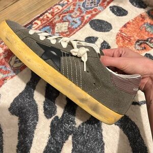 Golden Goose Superstar Mixed Leather Low-Top Sneakers